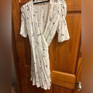 Rails floral wrap dress